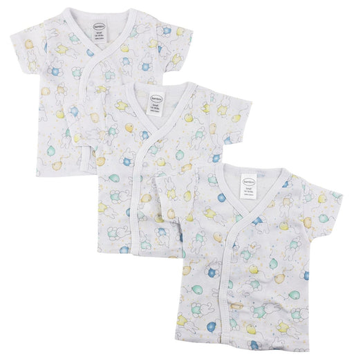 Infant Side Snap Short Sleeve Shirt - 3 Pack Nc_0204n - Kidsplace.store