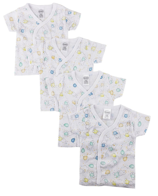 Infant Side Snap Short Sleeve Shirt - 4 Pack Nc_0205s - Kidsplace.store