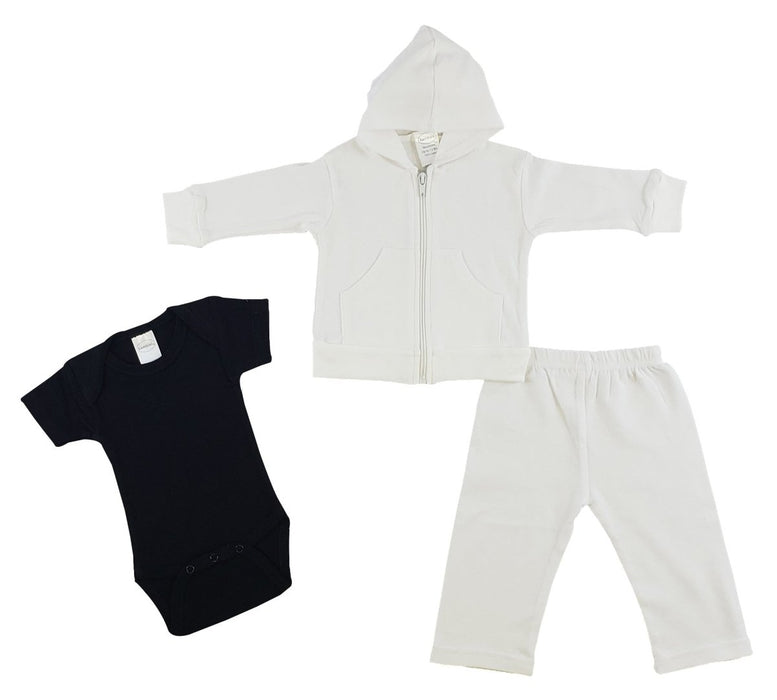Infant Sweatshirt, Onezie And Pants - 3 Pc Set Cs_0223nb - Kidsplace.store