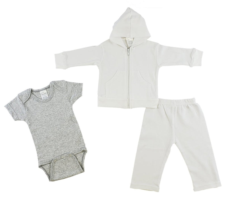Infant Sweatshirt, Onezie And Pants - 3 Pc Set Cs_0225s - Kidsplace.store