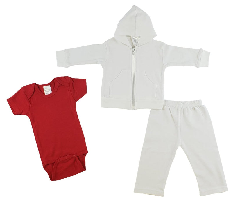 Infant Sweatshirt, Onezie And Pants - 3 Pc Set Cs_0227l - Kidsplace.store