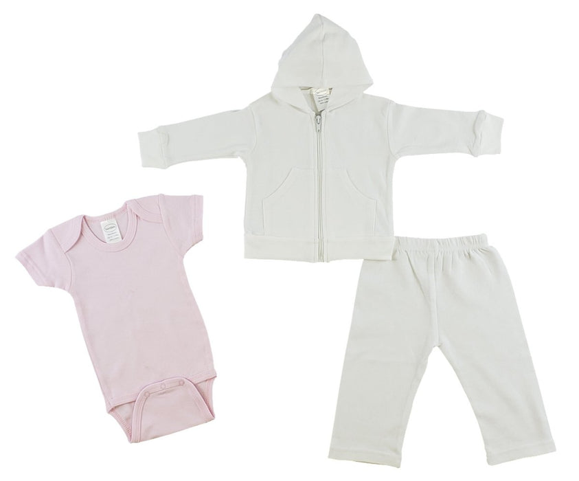 Infant Sweatshirt, Onezie And Pants - 3 Pc Set Cs_0229l - Kidsplace.store
