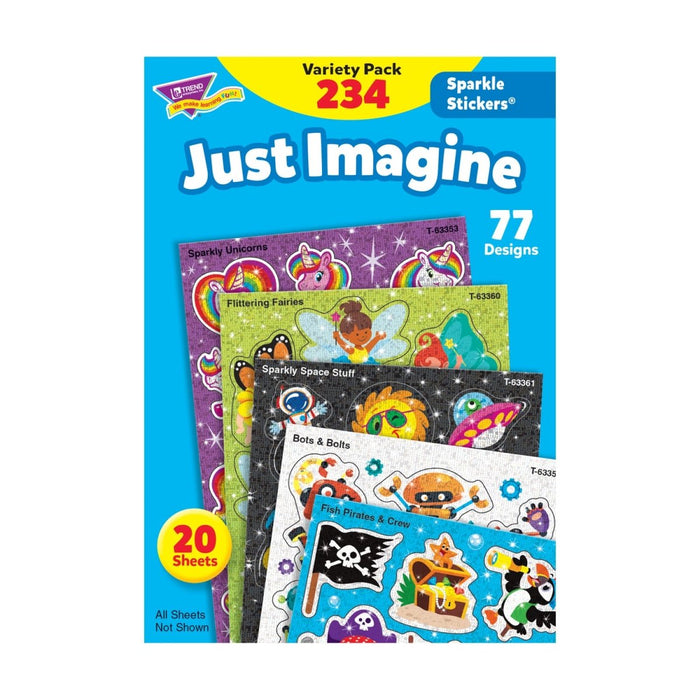 Just Imagine Sparkle Stickers® Variety Pack, 234 ct - Kidsplace.store