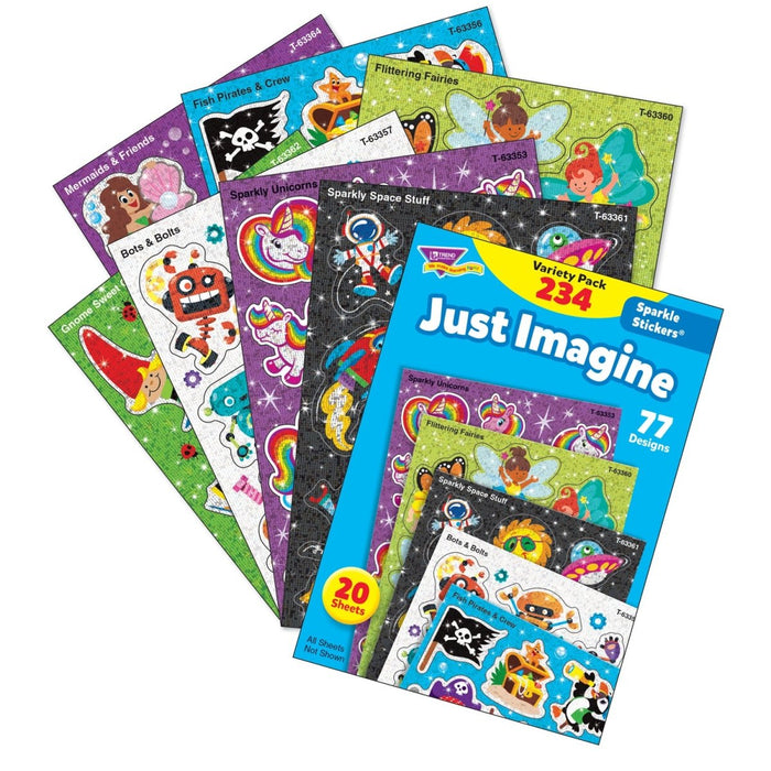 Just Imagine Sparkle Stickers® Variety Pack, 234 ct - Kidsplace.store