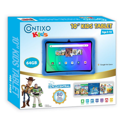 K103 - A Blue 10 - Inch Kids 64GB HD Tablet - Kidsplace.store