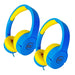 KB2 Premium Kids Headphones, Blue, Pack of 2 - Kidsplace.store