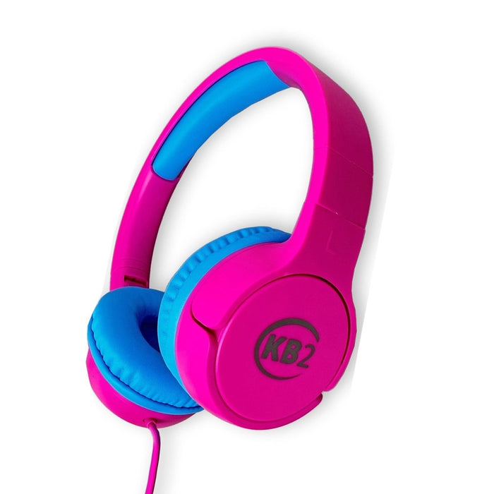 KB2 Premium Kids Headphones, Pink, Pack of 2 - Kidsplace.store