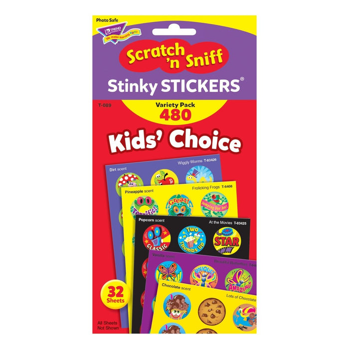 Kids' Choice Stinky Stickers® Variety Pack, 480 ct - Kidsplace.store