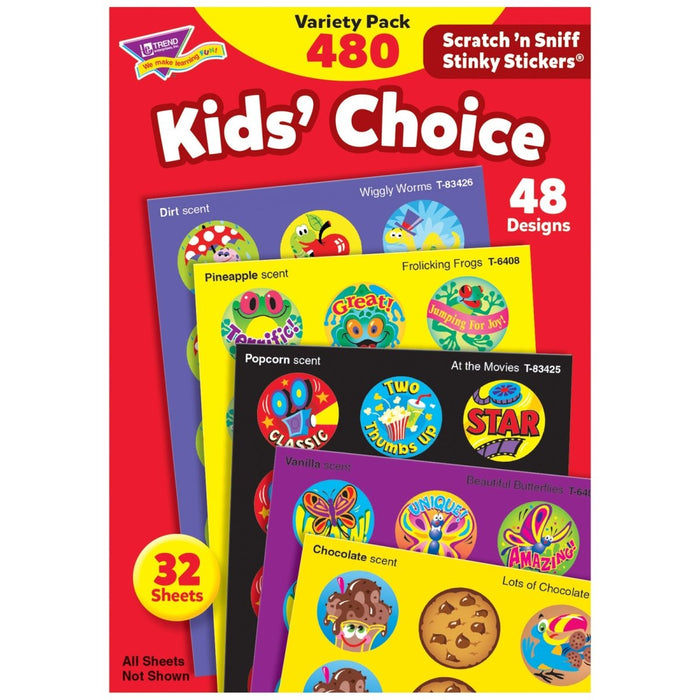 Kids' Choice Stinky Stickers® Variety Pack, 480 ct - Kidsplace.store