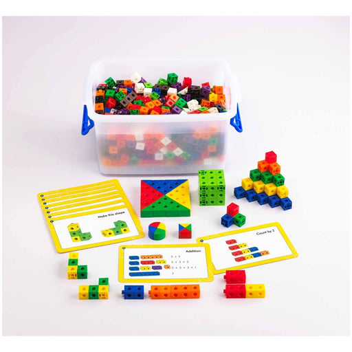 Linking Cubes Classroom Set - 500 Construction Blocks in 10 Colors - Kidsplace.store