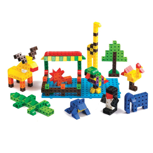 Linking Cubes Classroom Set - 500 Construction Blocks in 10 Colors - Kidsplace.store