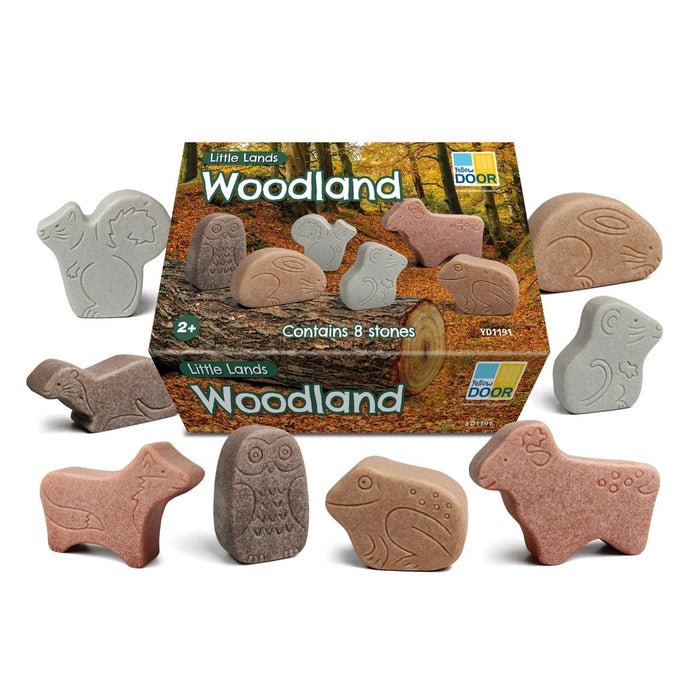 Little Lands – Woodland, Set of 8 Stone Figures - Kidsplace.store