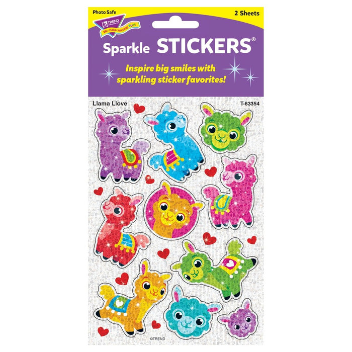 Llama Llove Sparkle Stickers®, 20 Per Pack, 6 Packs - Kidsplace.store