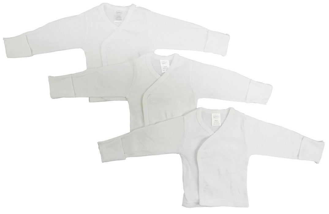 Long Sleeve Side Snap With Mittens - 3 Pack 071nb - Kidsplace.store