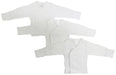 Long Sleeve Side Snap With Mittens - 3 Pack 071nb - Kidsplace.store