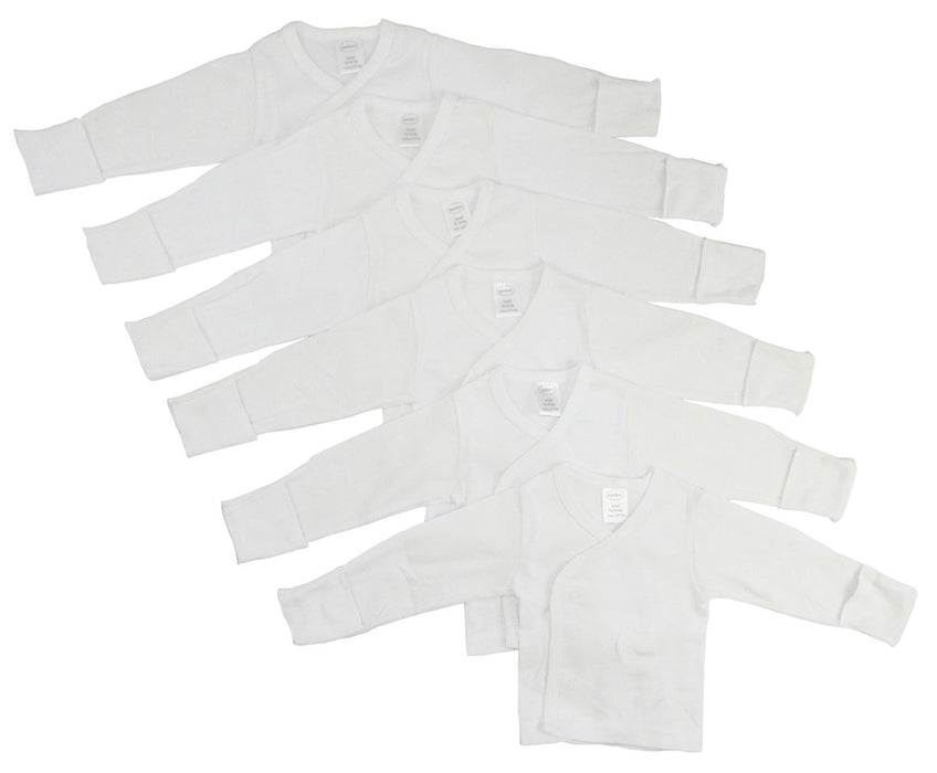 Long Sleeve Side Snap With Mittens 6 Pack Cs_071s_071s - Kidsplace.store