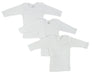 Long Sleeve White Lap T-shirt 050s - Kidsplace.store