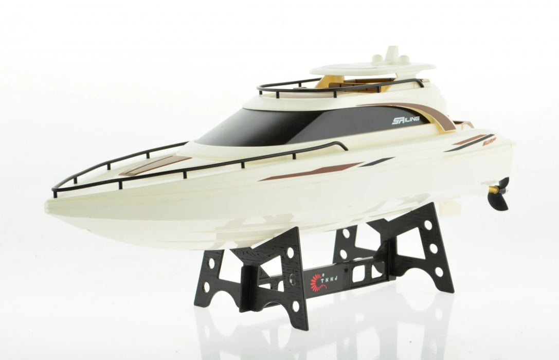 Luxury Rc Yacht With 2 Motors 2.4 Ghz And Rechargeable Batteries - Kidsplace.store