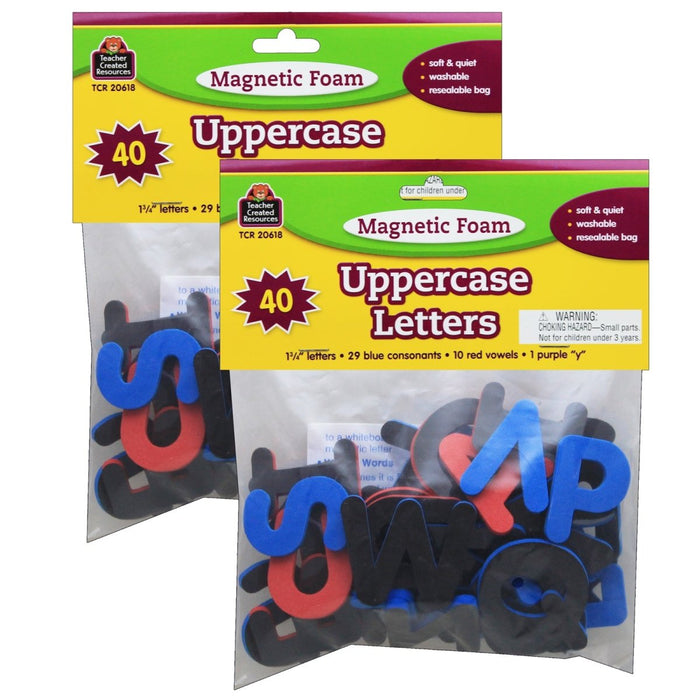 Magnetic Foam Uppercase Letters, 2 Sets - Kidsplace.store