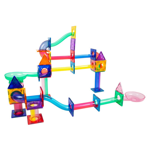 Magnetic Marble Run, 71 Pieces - Kidsplace.store