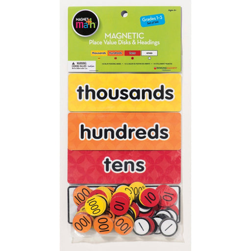 Magnetic Place Value Disks & Headings: Grades 1 - 3 - Kidsplace.store