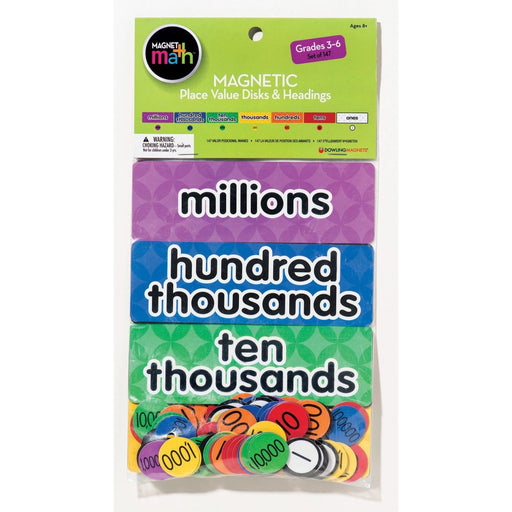 Magnetic Place Value Disks & Headings: Grades 3 - 6 - Kidsplace.store