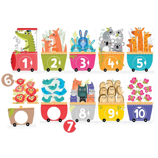 Make - a - Match Puzzle Number Train, Age 3+ - Kidsplace.store