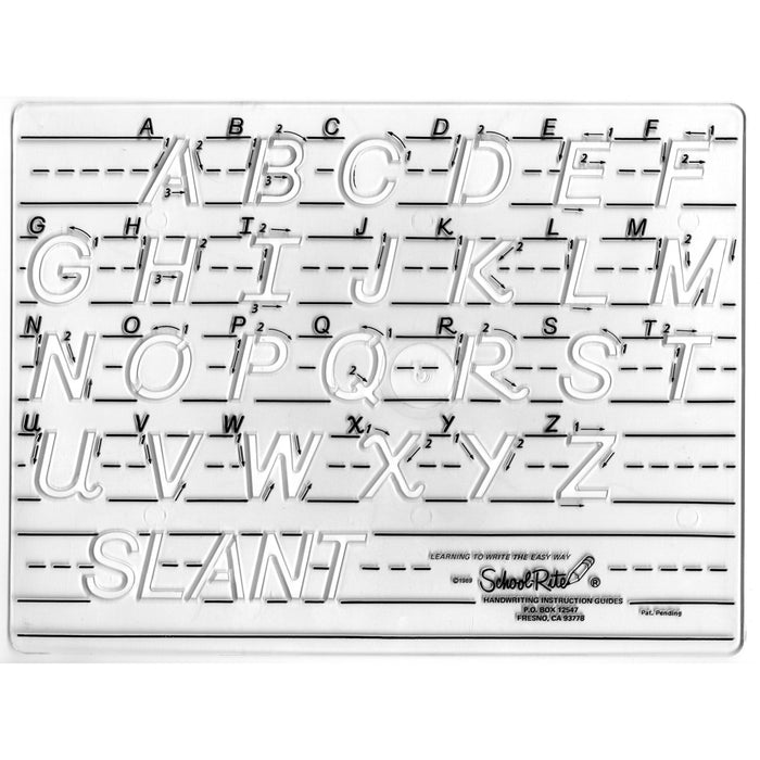 Manuscript Handwriting Templates, Transitional Uppercase - Kidsplace.store