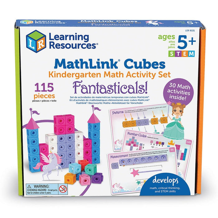 Mathlink® Cubes Kindergarten Math Activity Set: Fantasticals! - Kidsplace.store