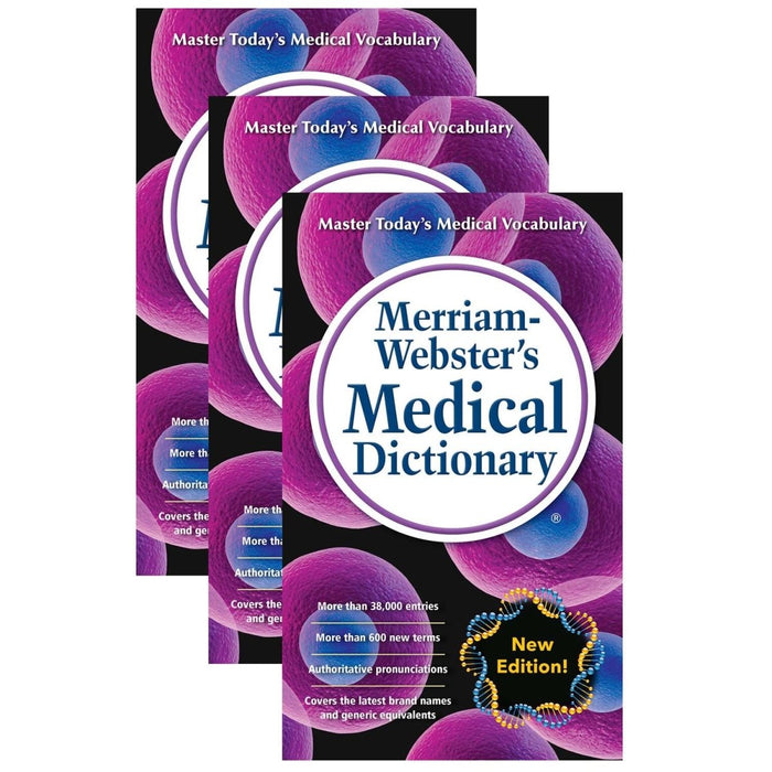 Medical Dictionary; Mass - Market Paperback, Pack of 3 - Kidsplace.store