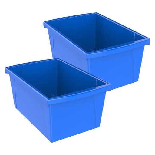 Medium Classroom Storage Bin, Blue, Pack of 2 - Kidsplace.store