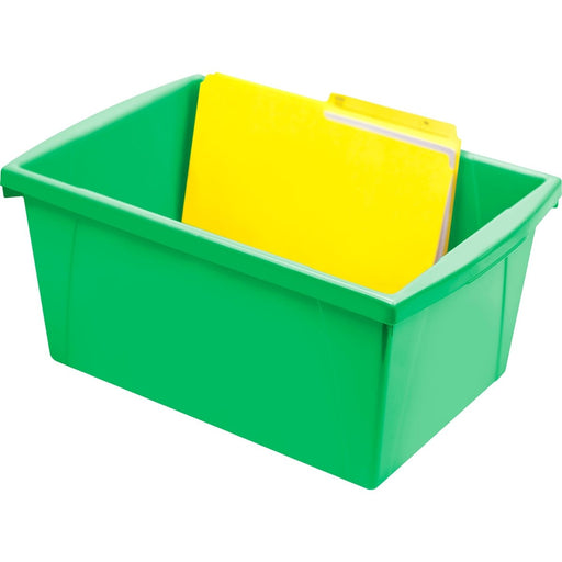 Medium Classroom Storage Bin, Green, Pack of 2 - Kidsplace.store