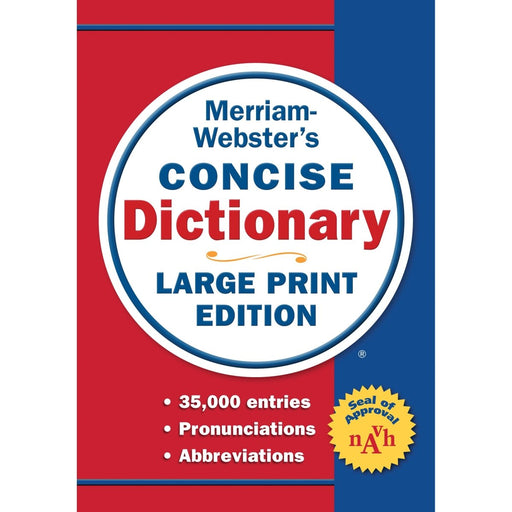 Merriam - Webster's Concise Dictionary, Large Print Ed. - Kidsplace.store