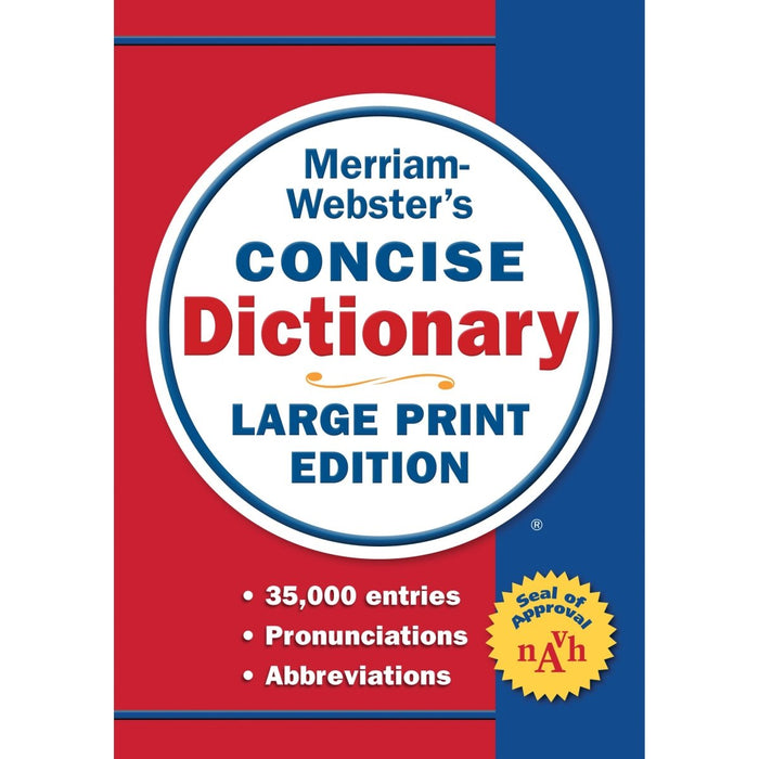 Merriam - Webster's Concise Dictionary, Large Print Ed. - Kidsplace.store