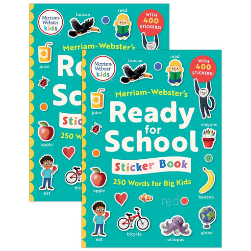 Merriam-Webster's Ready-for-School Sticker Book, Pack of 2 - Kidsplace.store