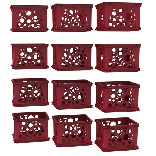 Mini Crate, Red, 12 - Pack - Kidsplace.store