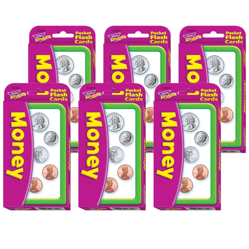 Money Pocket Flash Cards, 6 Packs - Kidsplace.store