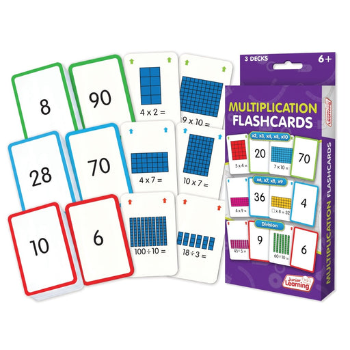 Multiplication Flashcards, 3 Sets Per Pack, 3 Packs - Kidsplace.store