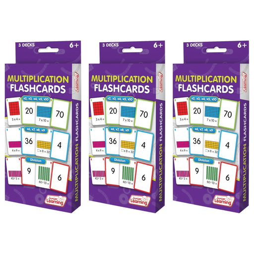 Multiplication Flashcards, 3 Sets Per Pack, 3 Packs - Kidsplace.store