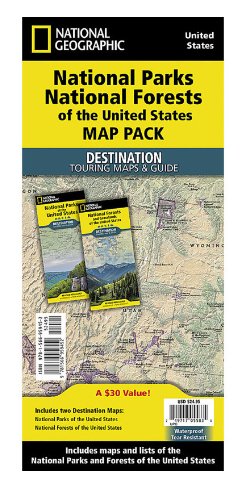 National Parks & National Forest of the US, Map Pack Bundle - Kidsplace.store