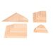 Natural Architect Panels - Complete Set - 24 Wood Panels - 4 Shapes in 6 Sizes - Kidsplace.store