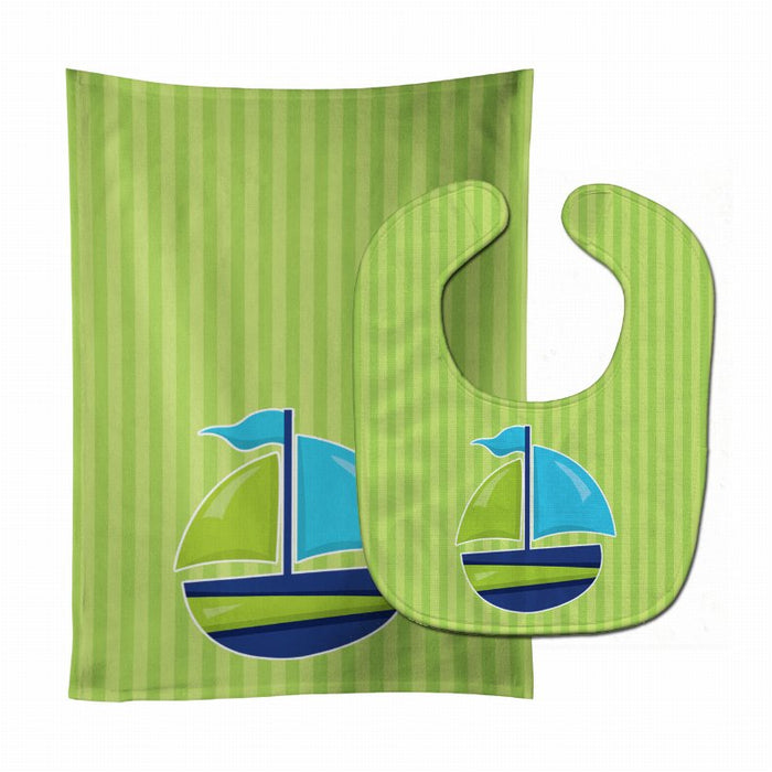 Nautical Baby Bib & Burp Cloth - Kidsplace.store