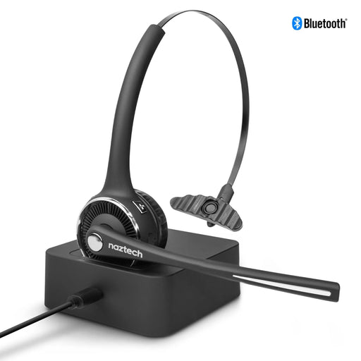 Naztech N980 BT Over - the - Head Headset w/Base Blk - Kidsplace.store