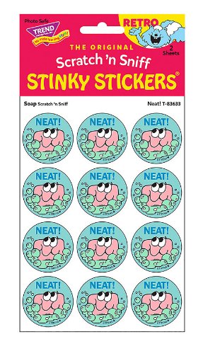 Neat!/Soap Scent Retro Scratch 'n Sniff Stinky Stickers®, 24 Per Pack, 6 Packs - Kidsplace.store