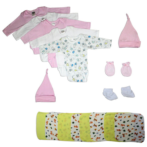 Newborn Baby Girl 17 Pc Baby Shower Gift Set Ls_0062 - Kidsplace.store