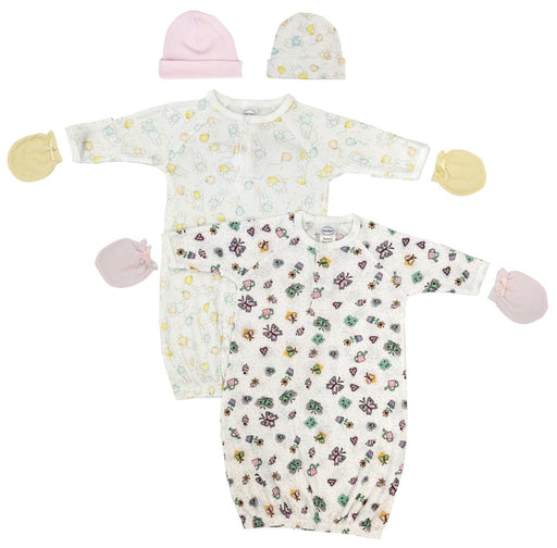 Newborn Baby Girl 6 Piece Gown Set Nc_0796 - Kidsplace.store