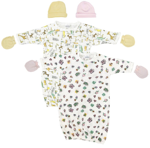 Newborn Baby Girl 6 Piece Gown Set Nc_0807 - Kidsplace.store