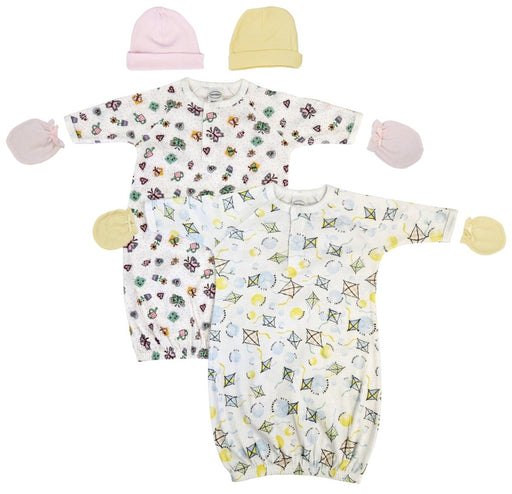 Newborn Baby Girl 6 Piece Gown Set Nc_0833 - Kidsplace.store