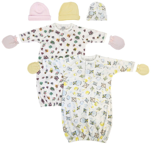 Newborn Baby Girl 7 Piece Gown Set Nc_0834 - Kidsplace.store