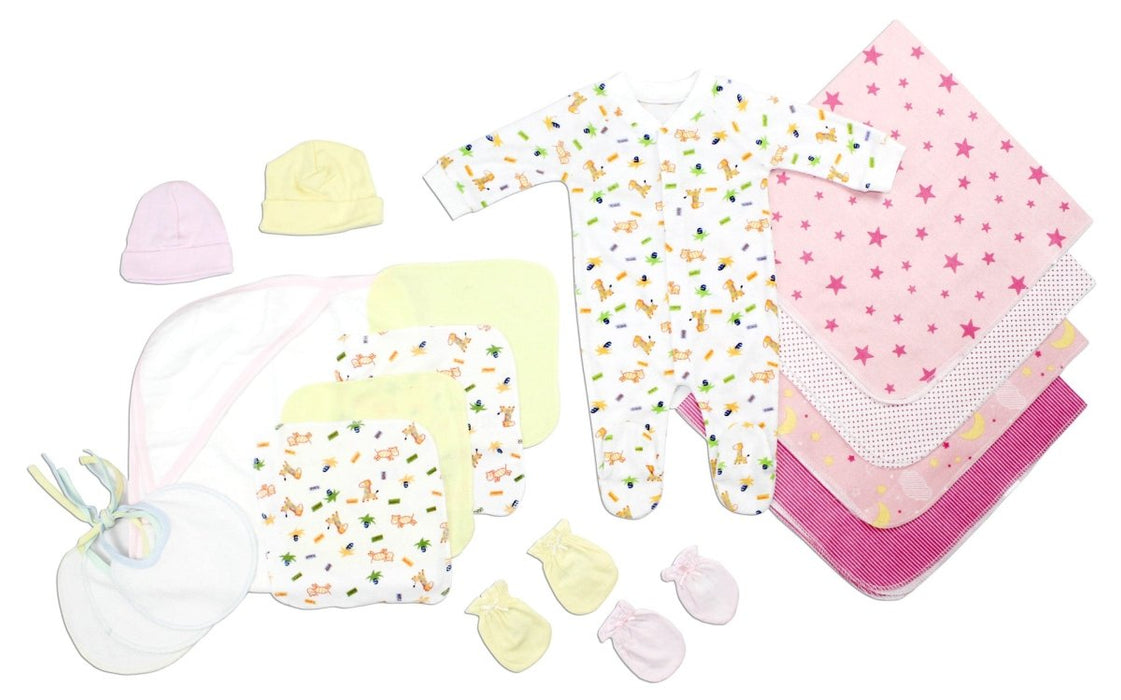 Newborn Baby Girls 17 Pc Baby Shower Gift Set Ls_0103 - Kidsplace.store